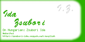 ida zsubori business card